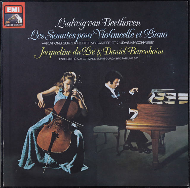 デュ・プレ、バレンボイムのベートーヴェン/チェロソナタ全集　仏EMI（VMS）　2746　LP レコード
