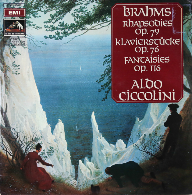 LP レコード チッコリーニのブラームス/ラプソディ、8つの小品ほか 仏