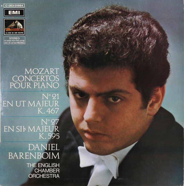 バレンボイムのモーツァルト/ピアノ協奏曲第21&27番　仏EMI（VSM)　2746　LP レコード
