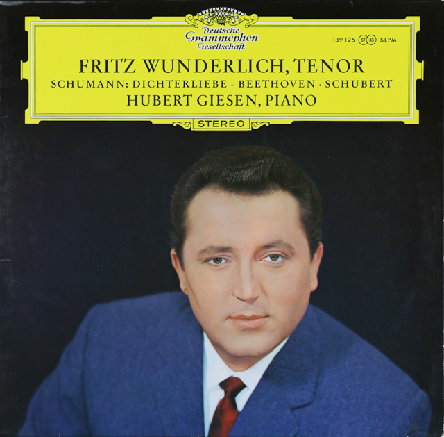 ヴンダーリヒのシューマン/「詩人の恋」ほか　独DGG　3539　LP レコード
