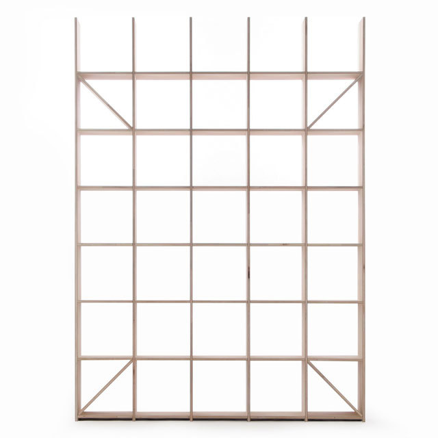 【送料無料】壁面レコード棚/縦7コマ×横5コマ×奥行350mm