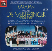カラヤンのワーグナー/「マイスタージンガー」全曲　（1951年バイロイト音楽祭ライヴ）　英EMI　3817　LP レコード