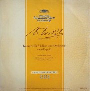 マルツィ&フリッチャイのドヴォルザーク/ヴァイオリン協奏曲　独DGG　2996　LP レコード