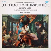 ランパル、リステンパルト/イタリアの4つのフルート協奏曲集　仏ERATO　3714　LP レコード