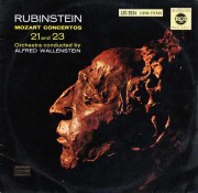 ルービンシュタイン、ウォーレンスタインのモーツァルト/ピアノ協奏曲第21、23番　独RCA　3740　LP レコード