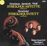 メロス四重奏団のスメタナ・ヤナーチェク、ヴォルフほか/弦楽四重奏曲集　独Intercord　3891　LP レコード