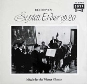 ウィーン・オクテット（八重奏団）のベートーヴェン/七重奏曲　独DECCA　3744　LP レコード