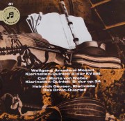 ゴイザー&ドロルツ四重奏団のモーツァルト&ウェーバー/クラリネット五重奏曲集　独Columbia  3124　LP レコード