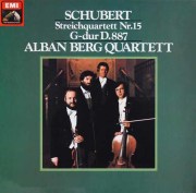アルバン・ベルク弦楽四重奏団のシューベルト/弦楽四重奏曲第15番　独EMI　3745　LP レコード