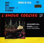 ラローチャ、アランバリのファリャ/「スペインの庭の夜」ほか　仏ERATO　3145　LP レコード