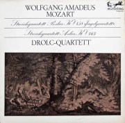 ドロルツ四重奏団のモーツァルト/弦楽四重奏曲 第17番「狩り」、第18番　独eurodisc　3201　LP レコード