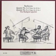 【未開封】　ブダペスト弦楽四重奏団のベートーヴェン/弦楽四重奏曲第1&2番　米CBS　3201　LP レコード