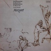 ズスケ四重奏団のモーツァルト/弦楽四重奏曲第18番、第19番「不協和音」　独ETERNA　3597　LP レコード