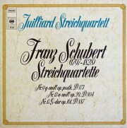 ジュリアード四重奏団のシューベルト/弦楽四重奏曲「ロザムンデ」ほか　独CBS　3706　LP レコード