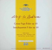 ケッケルト四重奏団のベートーヴェン/大フーガ、弦楽四重奏曲第16番　独DGG　3706　LP レコード