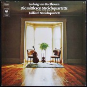 ジュリアード四重奏団のベートーヴェン/中期弦楽四重奏曲全集　独CBS　3802　LP レコード