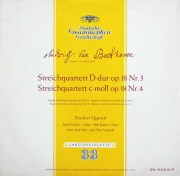 ケッケルト四重奏団のベートーヴェン/弦楽四重奏曲第3、4番　独DGG　3803　LP レコード
