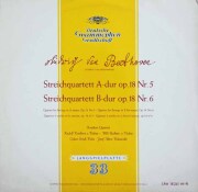 ケッケルト四重奏団のベートーヴェン/弦楽四重奏曲第5、6番　独DGG　3803　LP レコード