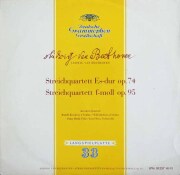 ケッケルト四重奏団のベートーヴェン/弦楽四重奏曲第10番「ハープ」、第11番「セリオーソ」　独DGG　3805　LP レコード