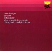 カーゲル自作自演「響き」　独DGG　3270　LP レコード
