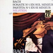 ミルシュタインのバッハ/無伴奏ソナタ、パルティータ第1番　仏Capitol　3693　LP レコード