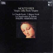 ヘレヴェッヘのモンテヴェルディ/「聖母マリアの夕べの祈り」　仏HM　3821　LP レコード