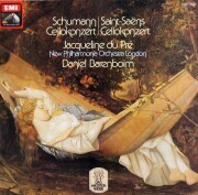 デュ・プレ、バレンボイムのシューマン、サン=サーンス/チェロ協奏曲集　独EMI　3626　LP レコード