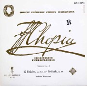 ワルシャワ・ショパン協会のショパン全集　3-5　独TELEFUNKEN　3828　LP レコード