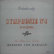 カラヤンのチャイコフスキー/交響曲第4番　仏Columbia　3798　LP レコード