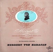 カラヤンのモーツァルト/アイネ・クライネ・ナハトムジークほか　仏Columbia　3798　LP レコード