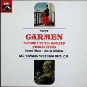 ロス・アンヘレス、ビーチャムのビゼー/「カルメン」全曲　英EMI　3334　LP レコード