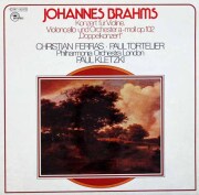 フェラス、トルトゥリエ、クレツキのブラームス/二重協奏曲　独emidisc(EMI)　3796　LP レコード
