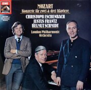 エッシェンバッハ、フランツ、シュミットのモーツァルト/2台、3台のためのピアノ協奏曲　独EMI　3796　LP レコード