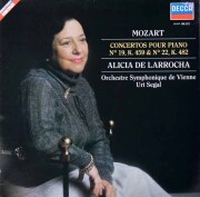 ラローチャ、セガルのモーツァルト/ピアノ協奏曲第19番、第22番　仏DECCA　3795　LP レコード