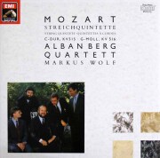 アルバン・ベルク四重奏団、ヴォルフのモーツァルト/弦楽五重奏曲第3、4番　独EMI　3795　LP レコード