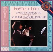 ペライア、ルプーのモーツァルト/2台のピアノのためのソナタ　蘭CBS　3794　LP レコード