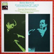 バレンボイム、ブーレーズのバルトーク/ピアノ協奏曲第1、3番　仏EMI　3793　LP レコード