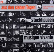 コンタルスキーらのシュトックハウゼン/「7つの日より」　独HM　3793　LP レコード