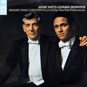 ワッツ、バーンスタインのブラームス/ピアノ協奏曲第2番　英CBS　3899　LPレコード