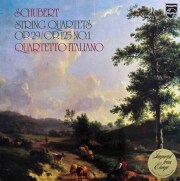 イタリア四重奏団のシューベルト/弦楽四重奏曲第10、13番　蘭PHILIPS　3897　LP レコード