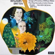 ピアーズ、F-ディースカウ、ブリテンのブリテン/歌曲集　英DECCA　3896　LP レコード