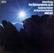 ショルティのR.シュトラウス/アルプス交響曲　独DECCA　3896　LP レコード