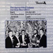 ウィーン・フィル管楽ゾリステンのイベール、ヤナーチェクほか室内楽曲集　英DECCA　3895　LP レコード