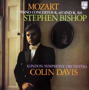 ビショップ、デイヴィスのモーツァルト/ピアノ協奏曲第21、25番　蘭PHILIPS　3894　LP レコード