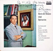 【直筆サイン入り】　デル=モナコのオペラ・アリア集　独DECCA　3428　LP レコード