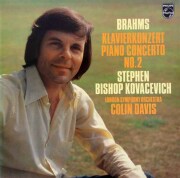 コヴァセヴィチ、デイヴィスのブラームス/ピアノ協奏曲第2番　蘭PHILIPS　3893　LP レコード