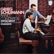 ビショップ、デイヴィスのグリーグ、シューマン/ピアノ協奏曲集　蘭PHILIPS　3893　LP レコード