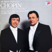 ペライア、メータのショパン/ピアノ協奏曲 第1、2番　独SONY CLASSICAL　3893　LP レコード