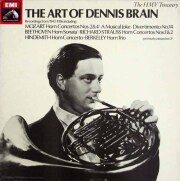 「デニス・ブレインの芸術」モーツァルト/ホルン協奏曲第2、4番ほか　英EMI　3891　LP レコード