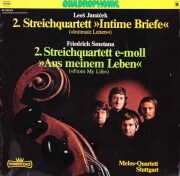 メロス四重奏団のヤナーチェク&スメタナ弦楽四重奏曲集　独Intercord　3891　LP レコード